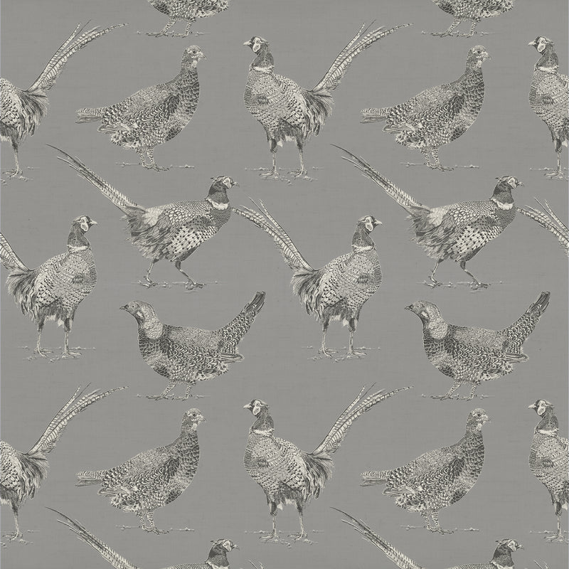 Animal Grey Fabric - Venatu Printed Cotton Fabric (By The Metre) Antique Voyage Maison