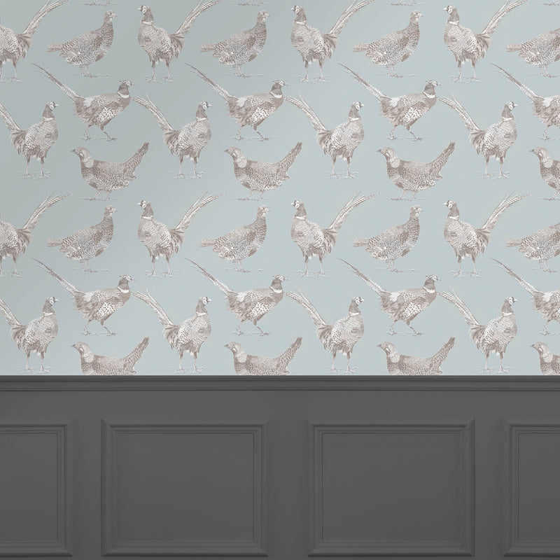 Voyage Maison Venatu 1.4m Wide Width Wallpaper in Duck Egg