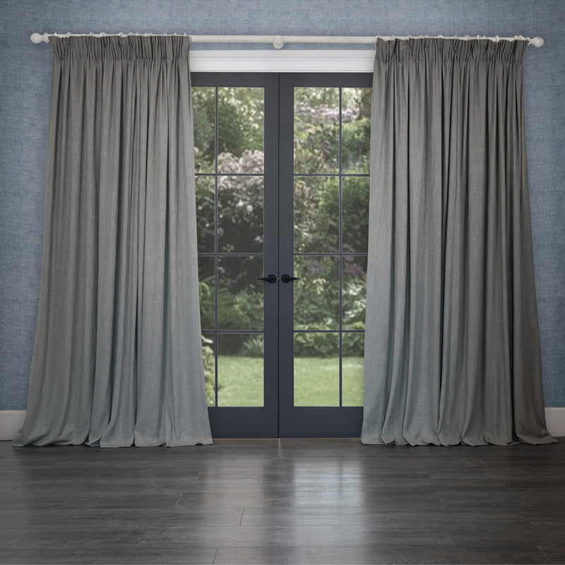 Voyage Maison Verban Woven Pencil Pleat Curtains in Jute