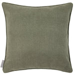 Floral Green Cushions - Verbena  Printed Piped Cushion Cover Linen Voyage Maison