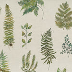 Floral Green Fabric - Verbena Printed Cotton Fabric (By The Metre) Linen Voyage Maison