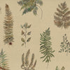 Floral Brown Fabric - Verbena Printed Cotton Fabric (By The Metre) Mulberry Voyage Maison