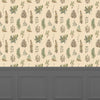 Floral Brown Wallpaper - Verbena  1.4m Wide Width Wallpaper (By The Metre) Mulberry Voyage Maison