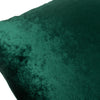 Paoletti Verona Crushed Velvet Rectangular Cushion Cover in Emerald