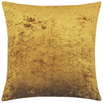 Paoletti Verona Crushed Velvet Cushion Cover in Ochre