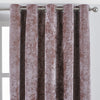 Paoletti Verona Crushed Velvet Eyelet Curtains in Blush