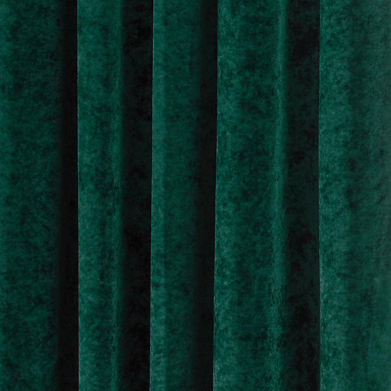 Paoletti Verona Crushed Velvet Eyelet Curtains in Emerald