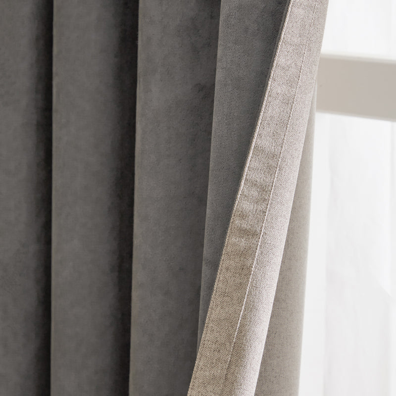  Curtains  - Verso  Eyelet Curtains Charcoal furn.