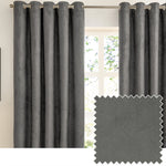  Curtains  - Verso  Eyelet Curtains Charcoal furn.