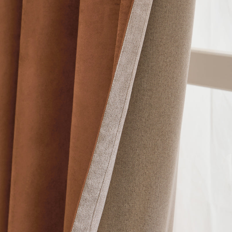  Curtains  - Verso  Eyelet Curtains Cinnamon furn.