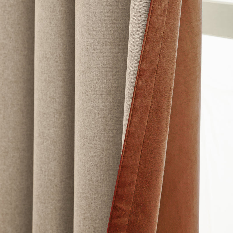  Curtains  - Verso  Eyelet Curtains Cinnamon furn.