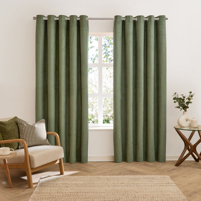  Curtains  - Verso  Eyelet Curtains Green furn.