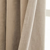 Verso Reversible Suede-look Blackout Eyelet Curtains Mocha