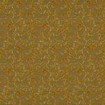 Floral Gold Fabric - Vesper Printed Fabric (By The Metre) Gold Voyage Maison