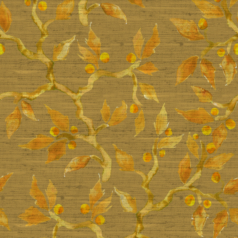 Vesper Printed Fabric Sample Swatch Gold