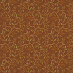 Floral Orange Fabric - Vesper Printed Fabric (By The Metre) Rust Voyage Maison