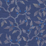 Floral Blue Fabric - Vesper Printed Fabric (By The Metre) Sapphire Voyage Maison