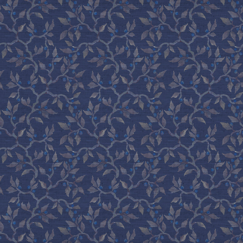 Floral Blue Fabric - Vesper Printed Fabric (By The Metre) Sapphire Voyage Maison