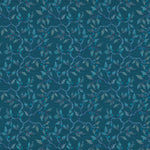 Floral Blue Fabric - Vesper Printed Fabric (By The Metre) Turquoise Voyage Maison