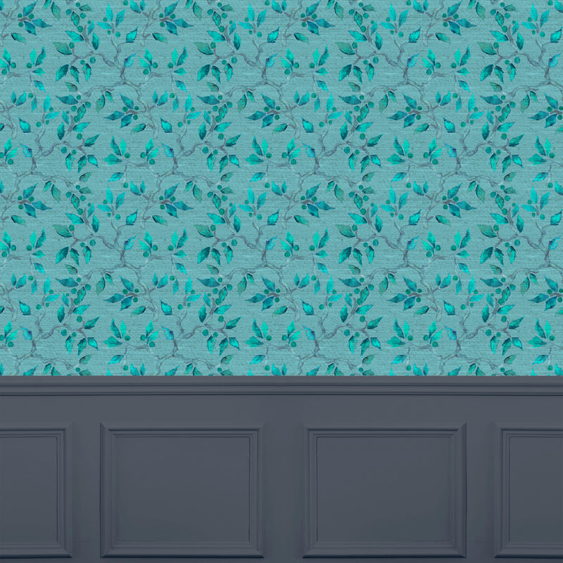 Voyage Maison Vesper 1.4m Wide Width Wallpaper in Turquoise