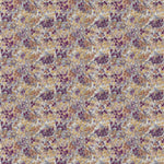 Abstract Purple Fabric - Vicente Printed Satin Fabric (By The Metre) Elderberry Voyage Maison