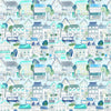 Voyage Maison Village Streets 1.4m Wide Width Wallpaper in Sky