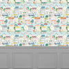 Voyage Maison Village Streets 1.4m Wide Width Wallpaper in Sunburst