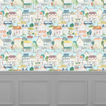 Voyage Maison Village Streets 1.4m Wide Width Wallpaper in Sunburst