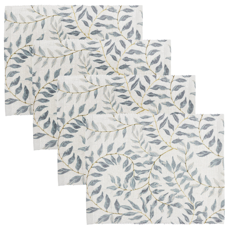 Floral Green Accessories - Vinea Set of 4 Indoor/Outdoor Placemats Green Evans Lichfield