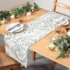 Floral Green Accessories - Vinea Indoor/Outdoor Table Runner Green Evans Lichfield