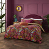 Floral Purple Bedding - Viranai Exotic Floral Duvet Cover Set Cerise Wylder Tropics