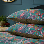 Floral Blue Bedding - Viranai Exotic Floral Duvet Cover Set Lake Blue Wylder Tropics