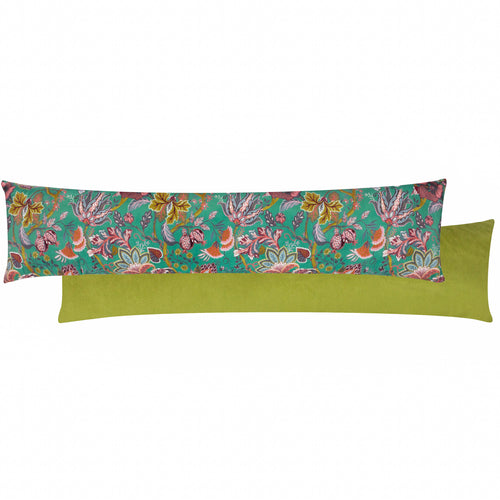 Floral Blue Cushions - Viranai Exotic Floral Draught Excluder Lake Blue furn.