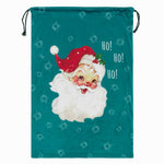  Multi Accessories - Vintage Santa Printed Velvet Xmas Sack Multicolour Evans Lichfield