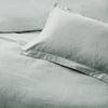 Yard Waffle Textured 100% Cotton Duvet Cover Set in Seafoam