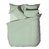 Yard Waffle Textured 100% Cotton Duvet Cover Set in Seafoam