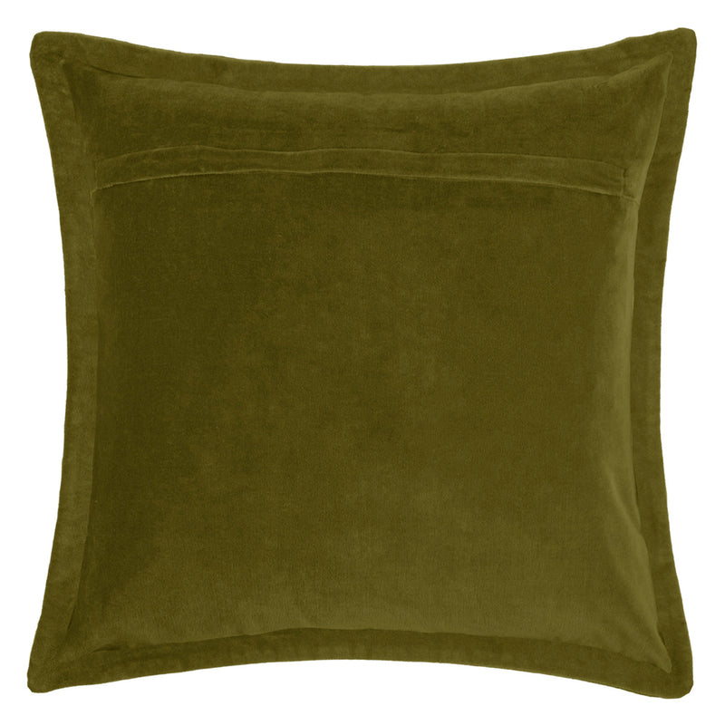 Animal Green Cushions - Waghoba Embroidered Cushion Cover Olive Voyage Maison