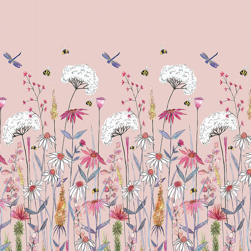 Wall Mural Hermione Wallpaper Sample Blush