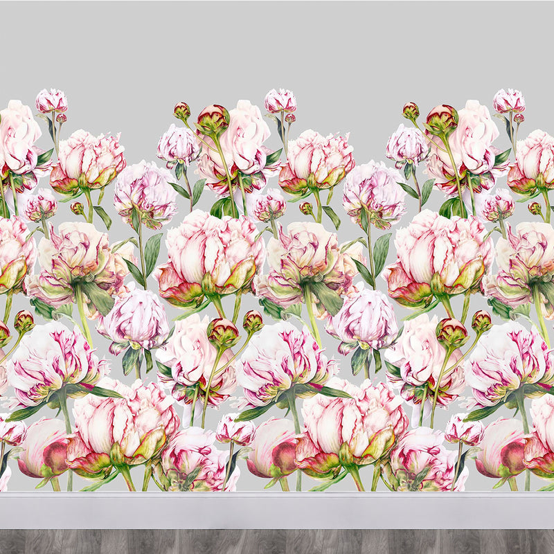 Marie Burke Wall Mural Heligan 1.4m Wide Width Wallpaper in Fuchsia