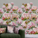 Marie Burke Wall Mural Heligan 1.4m Wide Width Wallpaper in Fuchsia