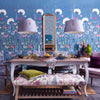 Voyage Maison Wall Mural Hermione 1.4m Wide Width Wallpaper in Indigo