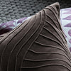 Abstract Grey Cushions - Waterfall Embroidered Cushion Cover Iron Additions