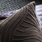 Abstract Grey Cushions - Waterfall Embroidered Cushion Cover Iron Additions