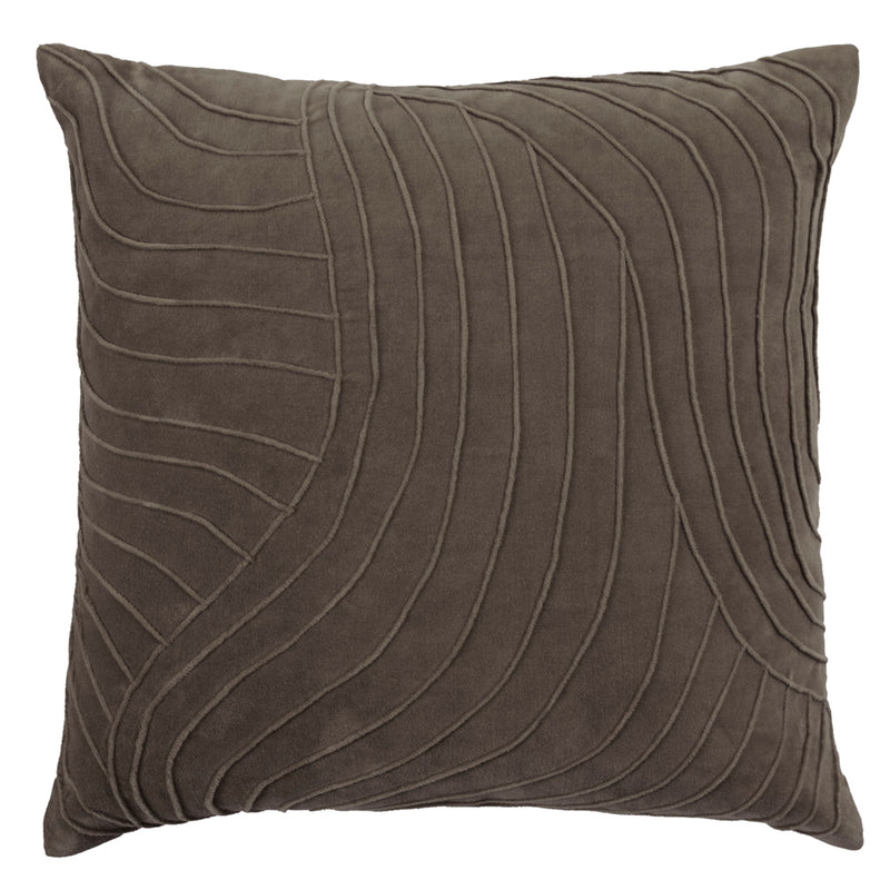 Abstract Grey Cushions - Waterfall Embroidered Cushion Cover Iron Additions