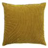 Abstract Yellow Cushions - Waterfall Embroidered Cushion Cover Mustard Additions