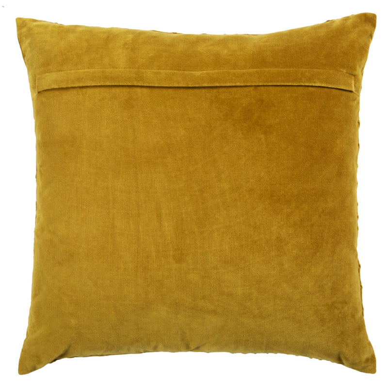 Abstract Yellow Cushions - Waterfall Embroidered Cushion Cover Mustard Additions