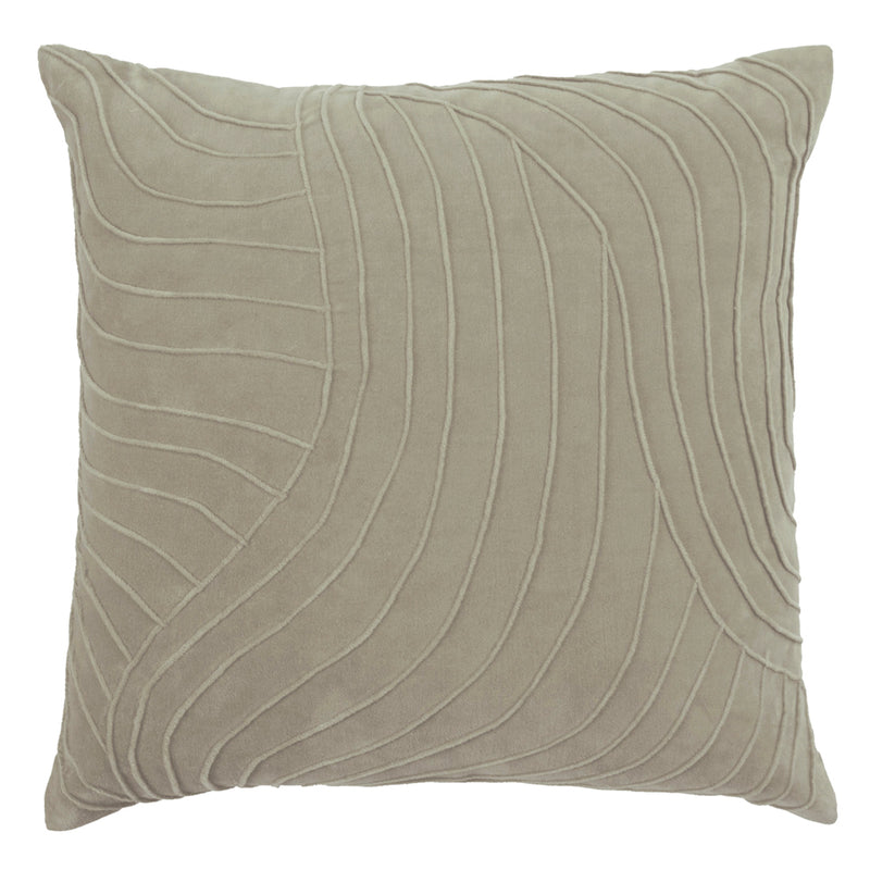 Abstract Cream Cushions - Waterfall Embroidered Cushion Cover Quartz Additions