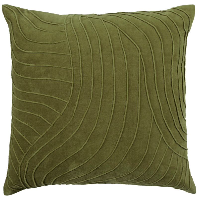 Abstract Green Cushions - Waterfall Embroidered Cushion Cover Sage Additions