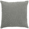 Abstract Grey Cushions - Waterfall Embroidered Cushion Cover Steel Additions