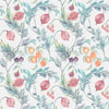 Floral Red Fabric - Weycroft Printed Cotton Fabric (By The Metre) Pomegranate Voyage Maison